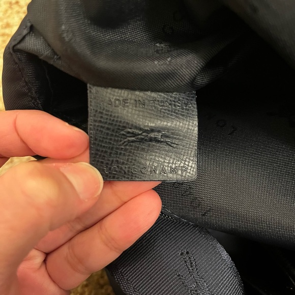 Longchamp Le Pilage Neoprene Bucket Bag - Navy - Picture 7 of 13